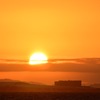 夕日に包まれて