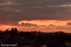 本日の夕景