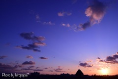 本日の夕景②