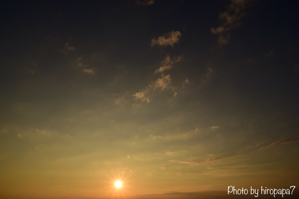 本日の夕景②