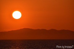 本日の夕景