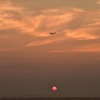 夕暮れのフライト