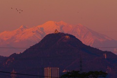 岐阜城と御嶽山