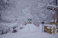 雪中樽見鉄道-1