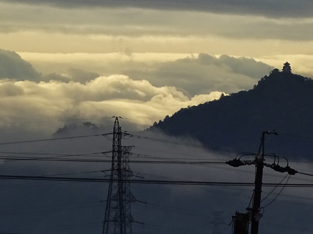 雨上がりの岐阜城