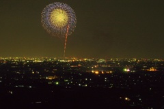 根尾川の花火