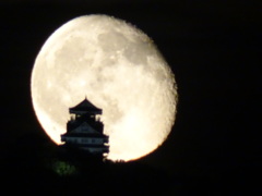 城と月