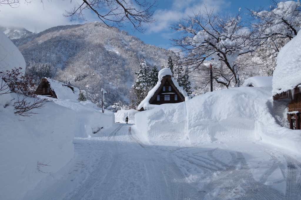 五箇山　菅沼の雪景色