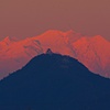 岐阜城の夕景