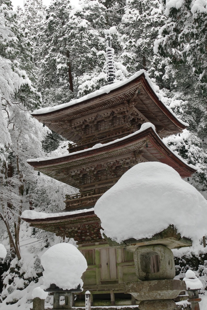 雪の横蔵寺