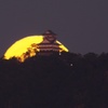 岐阜城と月