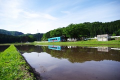 春の樽見鉄道高科駅