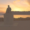 啄木と夕景①
