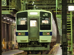 入庫中の415系