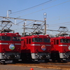 JR EAST　EF81　3台並び