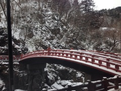 日光の雪景色