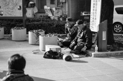 道端のミュージシャン