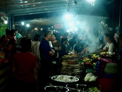 ラオス ルアンパバーンのナイトマーケット