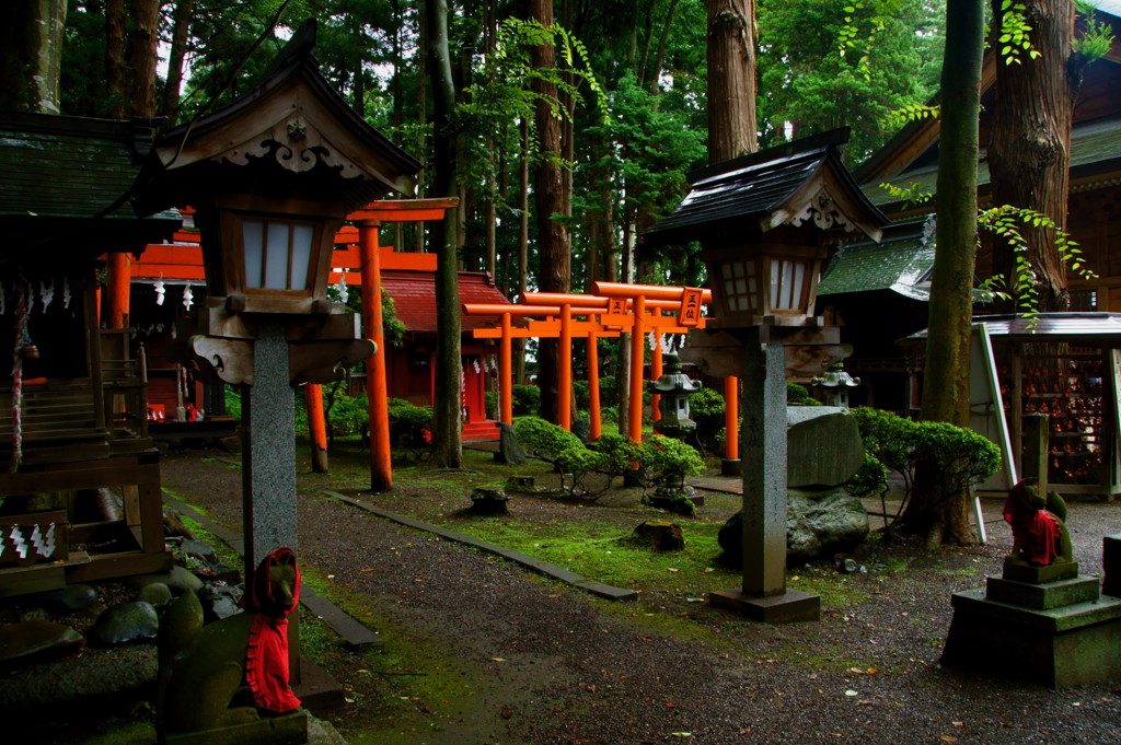 櫛引の八幡宮で・・