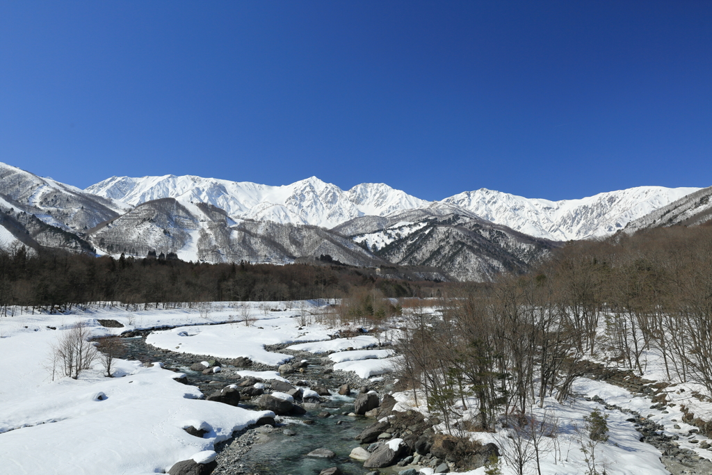 快晴の白馬