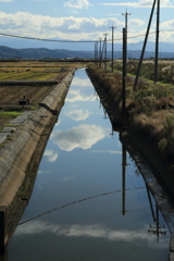 直線の空