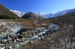 伊折橋から見る剱岳