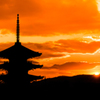 日本の夕暮れ
