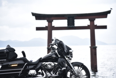 白鬚さんとHarley-Davidson