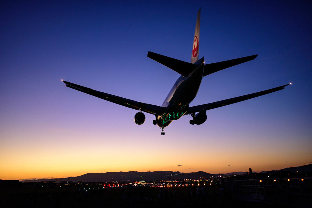 伊丹空港 千里川河川敷