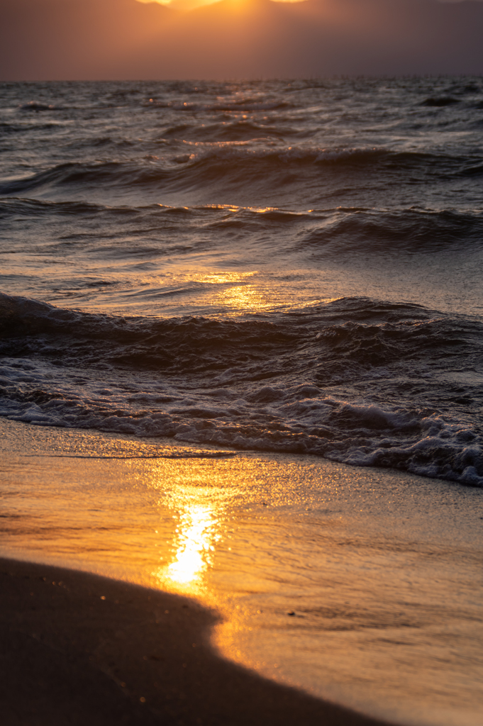 琵琶湖の夕陽　3