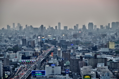 大阪夕景から夜景２