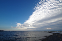 9月1日　琵琶湖の夕焼け１