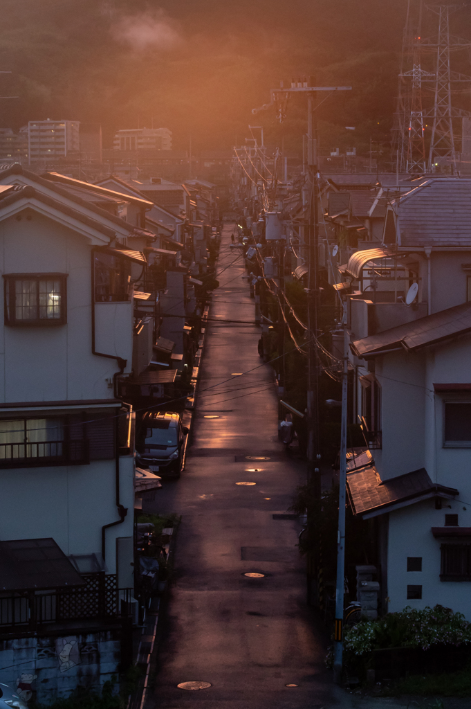 夕焼けの町　2