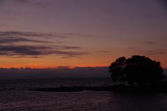 7月26日琵琶湖の夕日3