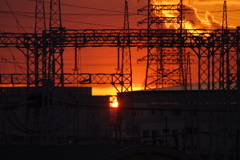 夕日に向かって　最後の輝き