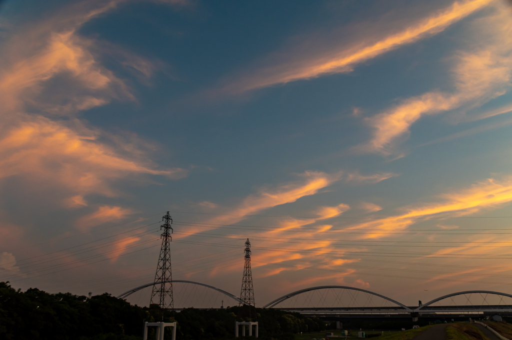 梅雨の夕焼け　2