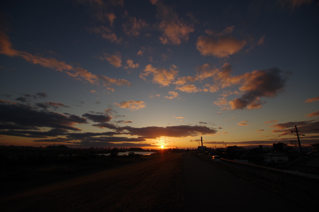 12月の夕暮れ4