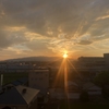 昨日の夕日