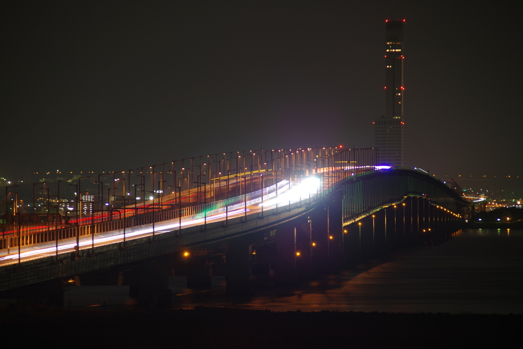 光の帯　関空連絡橋