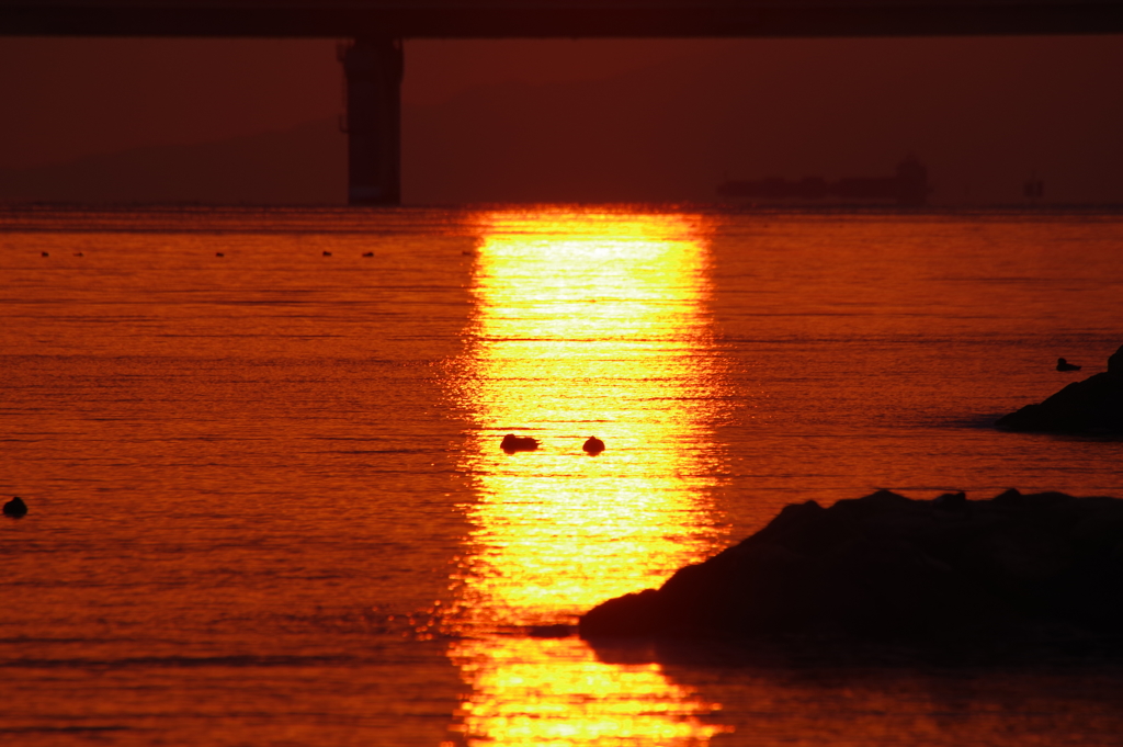 沈む夕日　4