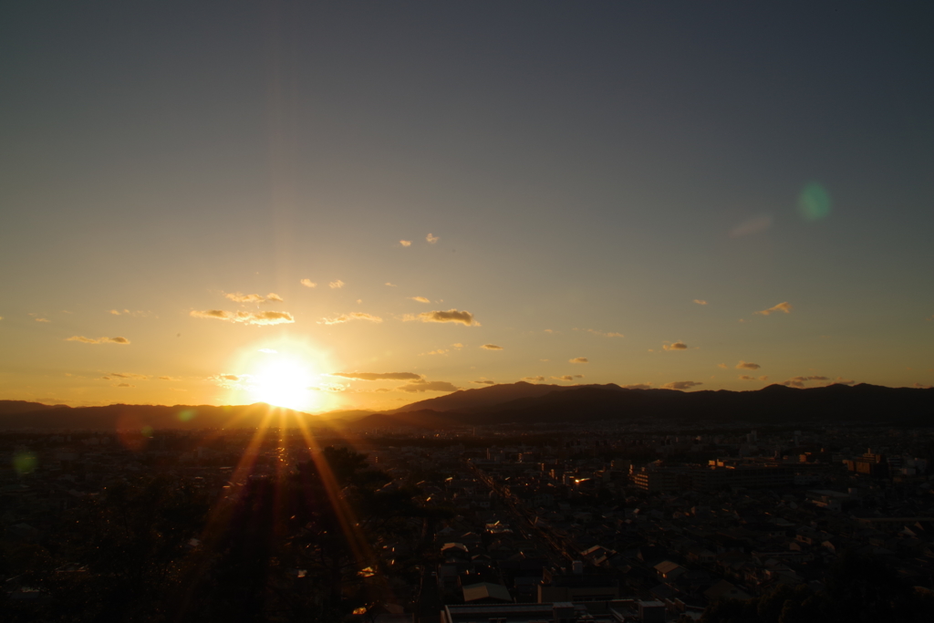 京都の夕日1