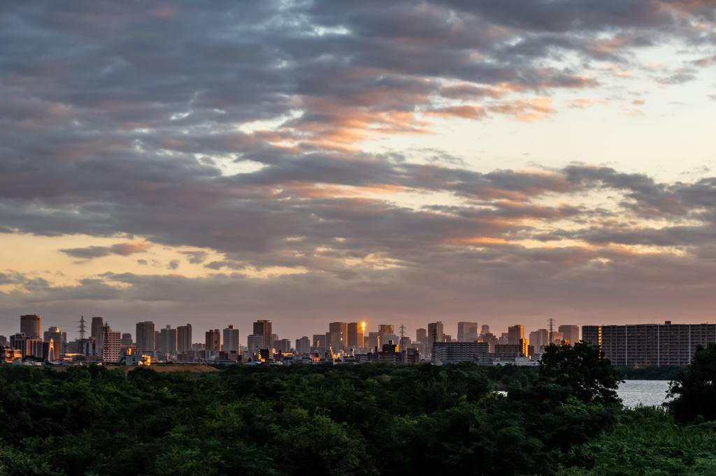 夕焼け始まる　2
