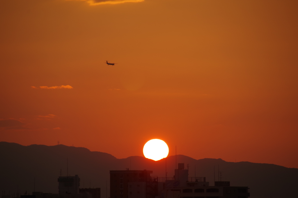 大阪夕日2