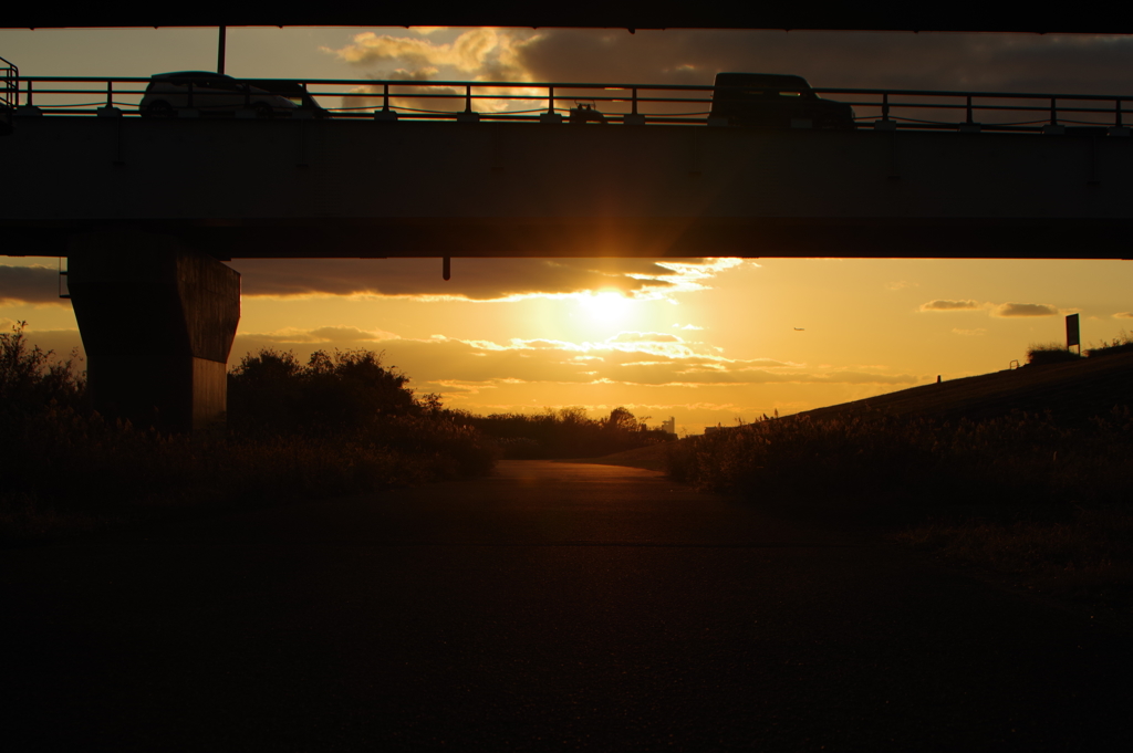 12月の夕暮れ1