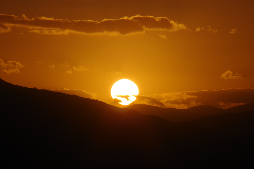 京都の夕日2