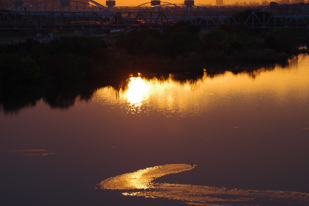 50-500mの夕日1