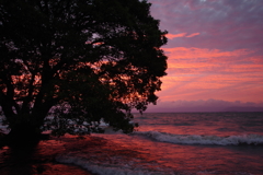 9月1日　琵琶湖の夕焼け３