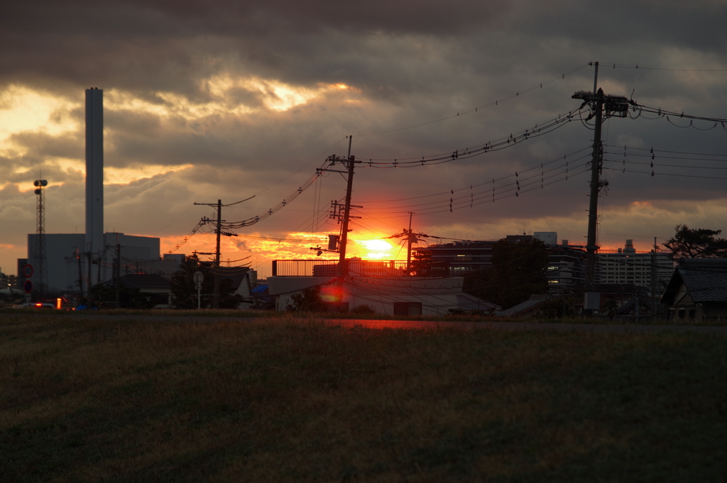 雨上がりの夕焼け　2