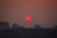 大阪夕日　2