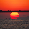 大阪港夕日２